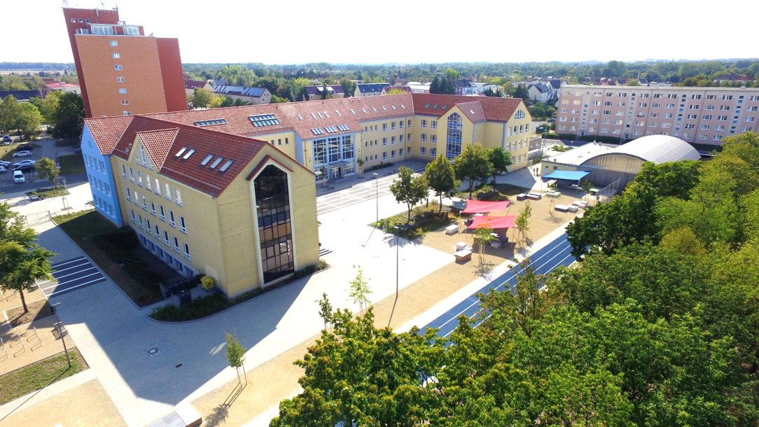 Luftaufnahme Martin-Rinckart-Gymnasium Eilenburg